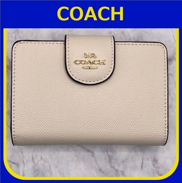 COACH コーチ ミディアム コーナージップ ホワイト - portwood.ca