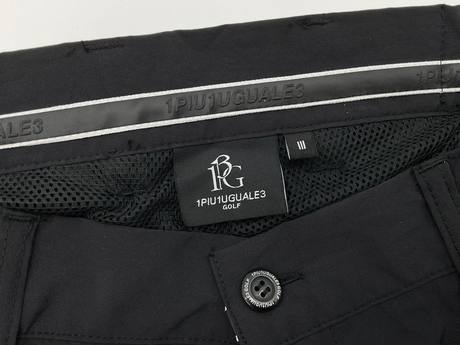 未使用 1PIU1UGUALE3 GOLF 3 ブラック ZIP PANTS ジップパンツ 未使用 1PIU1UGUALE3 GOLF 3 ブラック ZIP PANTS ジップパンツ