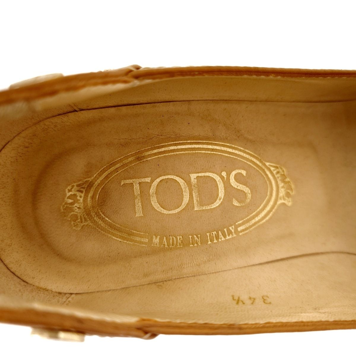 TOD'S(トッズ) パンプス 34 1/2 レディース - ブラウン レザー