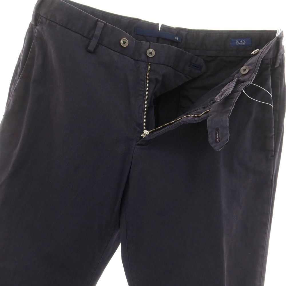 J5027 美品 インコテックス 20AWコットン ストレッチスラックス 紺48 INCOTEX インコテックス スラックス 48(L位) グレー