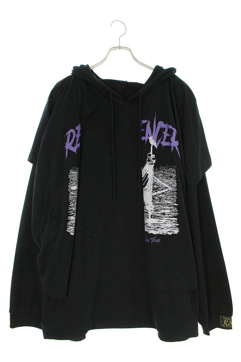 RAF SIMONS ラフシモンズ 美品/22SSプルオーバー パーカー/ Ｍ-