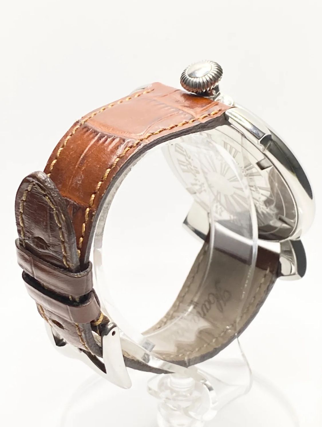 ミラノ マニュアーレ46 5084 クォーツ 革ベルト スモールセコンド