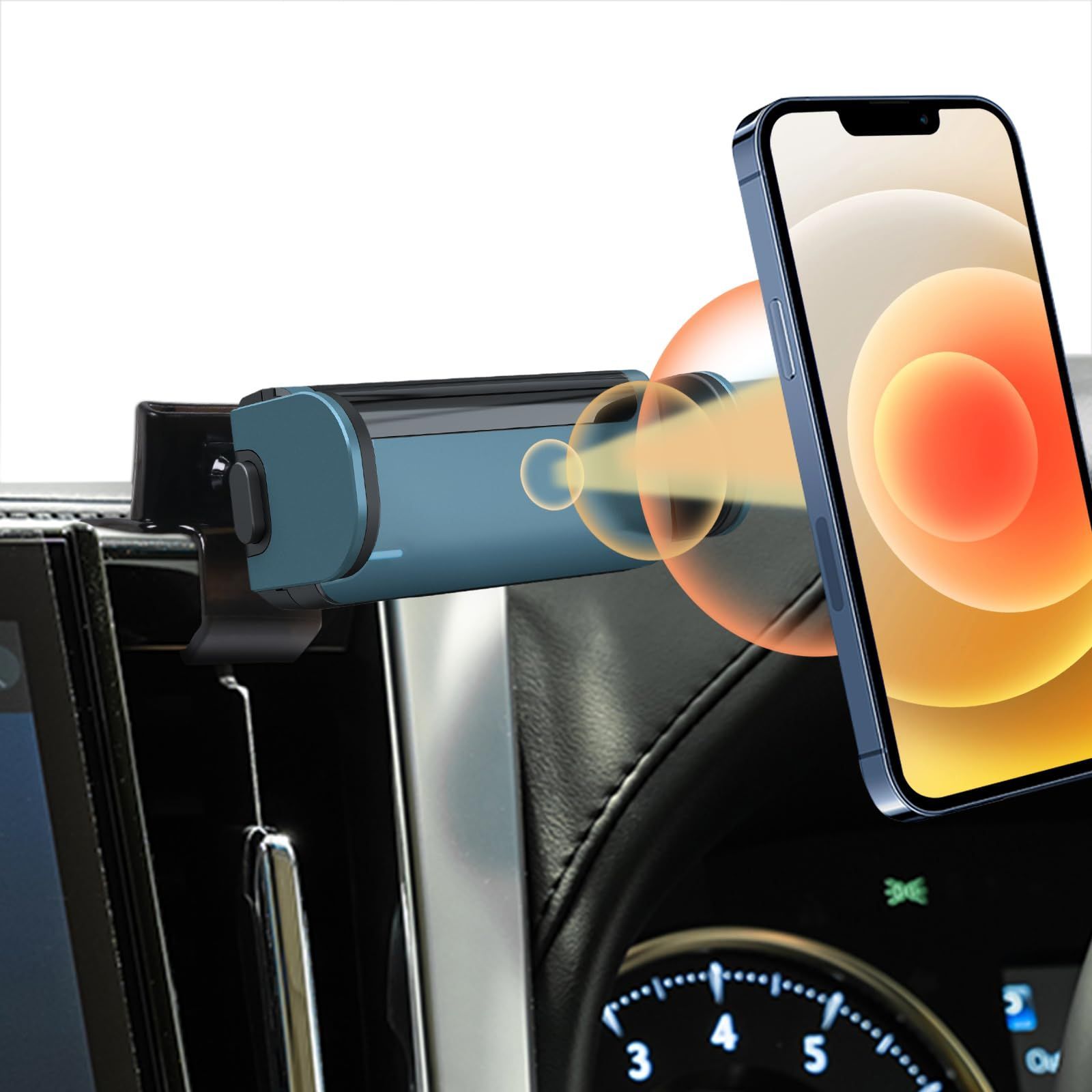 【数量限定】車載ホルダー カーマウント スマホスタンド 携帯電話マウント アクセサリー Vellfire 電動型 Toyota 安定 Toyota 360度回転 Alphard 片手操作 スマホホルダー アルファード専用 30系 SGS品