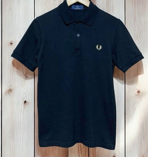 フレッドペリーポロシャツ 黒 イングランド製 44 The Fred Perry