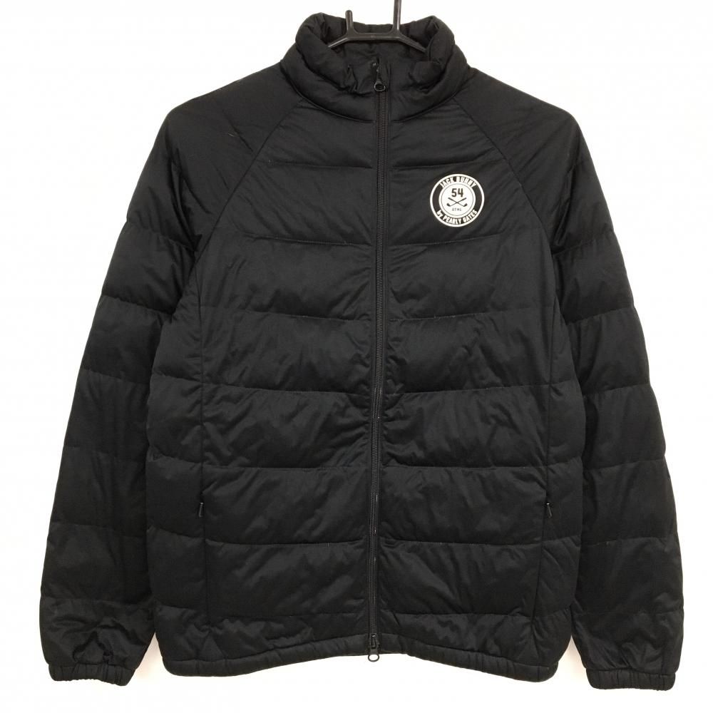 ジャックバニー ダウンジャケット 黒 ロゴ白 ダウン76％ レディース 1 M ゴルフウェア Jack Bunny