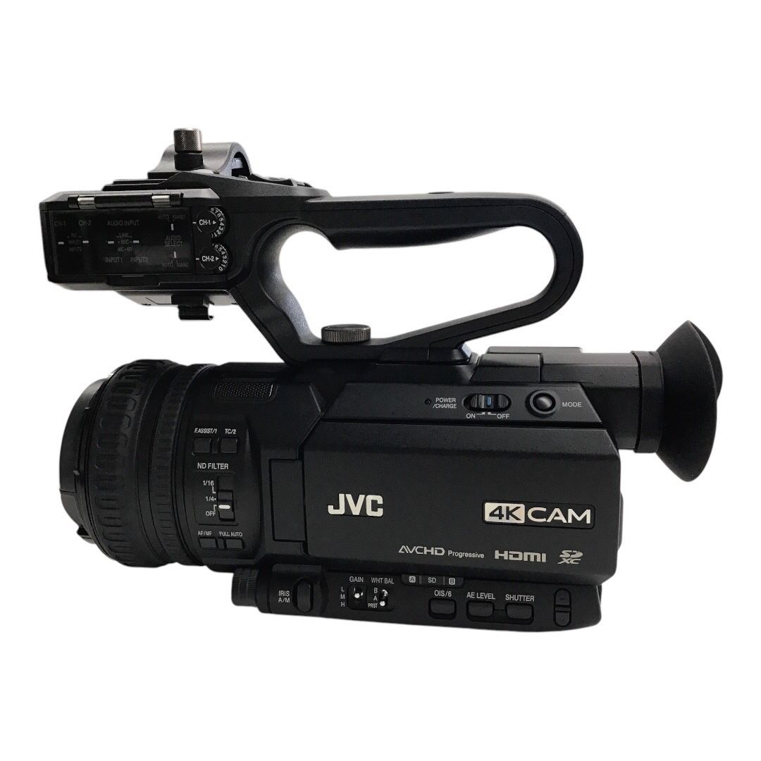 訳アリ JVC GY-HM175 4Kメモリーカードカメラレコーダー ハンドルユニット付