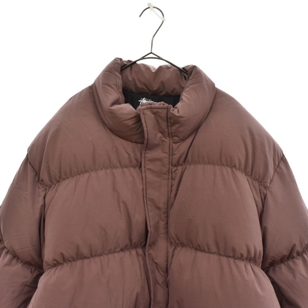 STUSSY (ステューシー) Ripstop Down Puffer リップストップ ダウンジャケット ピンクベージュ 115656 - メルカリ