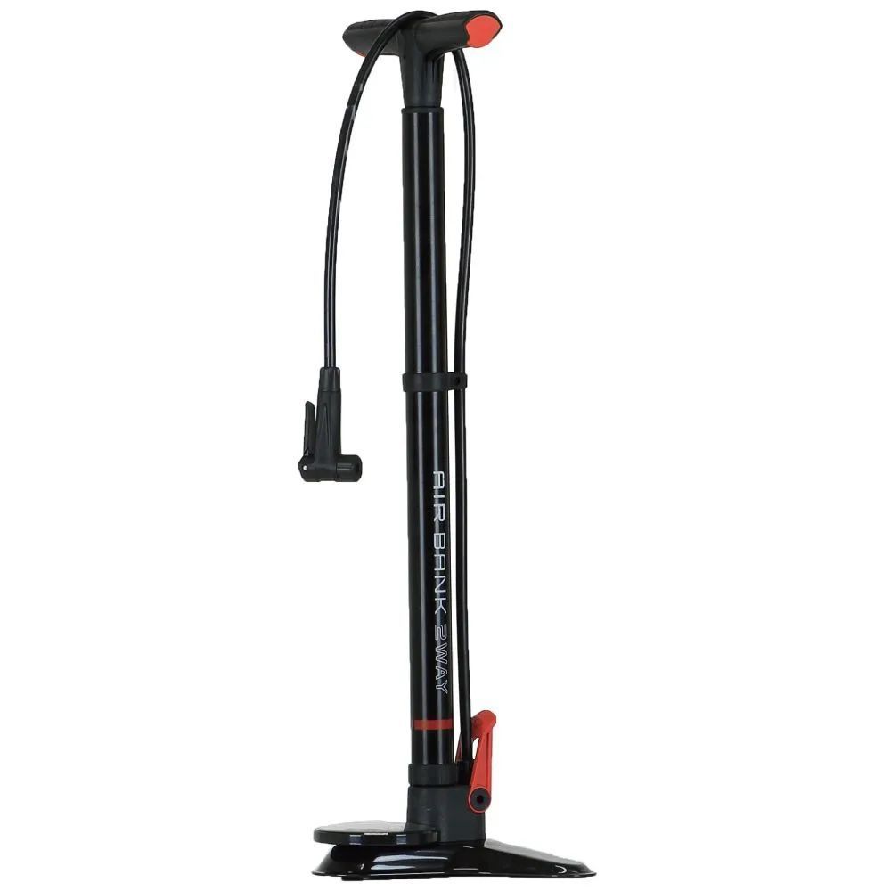 AIR BANK 2WAY インフレート機能付きの2WAYフロアポンプ エアバンク2WAY チューブレスレディ対応エアポンプ