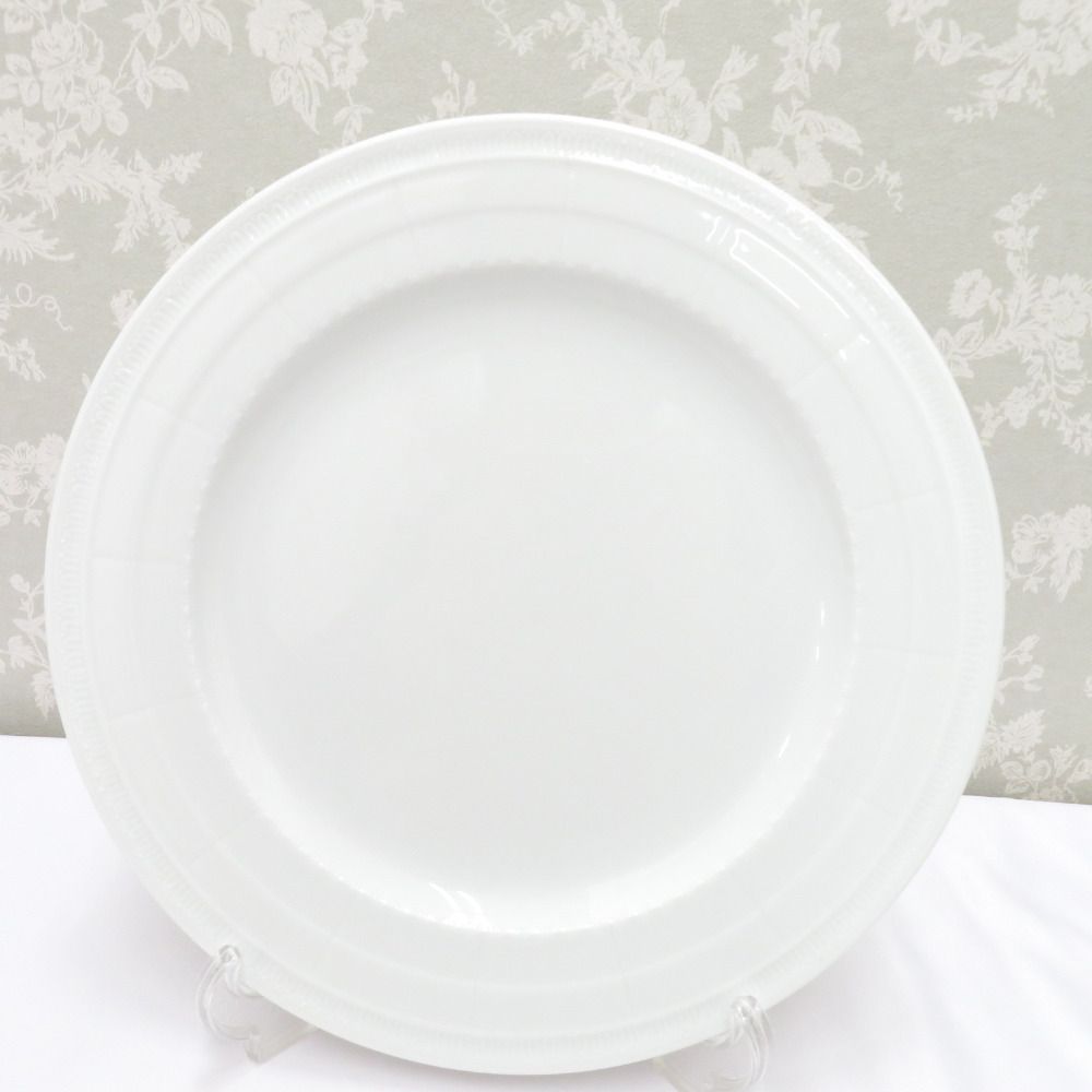 食器 BERNARDAUD ベルナルド LOUVRE ルーブル 大皿 サービスプレート 30cm 白 箱有 リモージュ磁器 食器 BERNARDAUD ベルナルド LOUVRE ルーブル 大皿 サービス