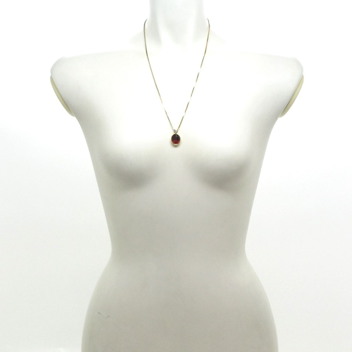 Baccarat バカラ ネックレス - ゴールド×レッド