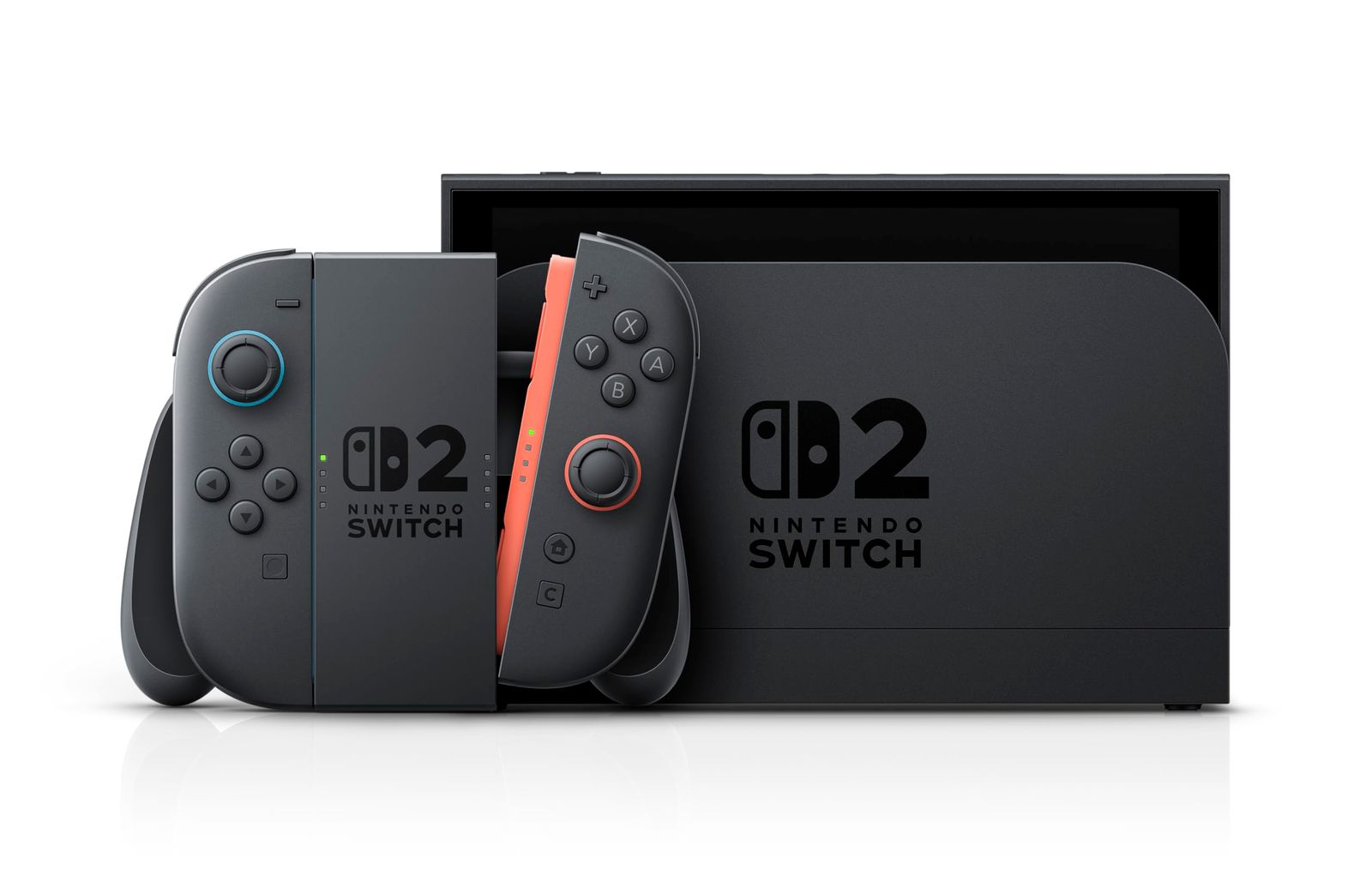 【値下げ】　Nintendo Switch + マリオソフト2本＋ハンドル2個付 Nintendo Switch 2(日本語・国内専用) マリオカート ワールド