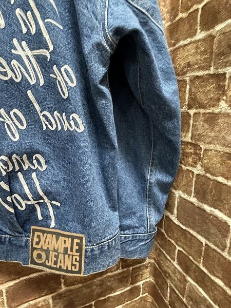 EXAMPLE エグザンプル 456122132 PEACE DENIM JACKET ピース