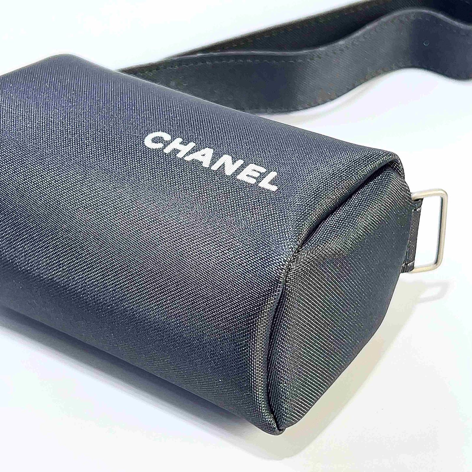CHANEL シャネル ヴィンテージ ロゴ ショルダーバッグ ポーチ ナイロン 
