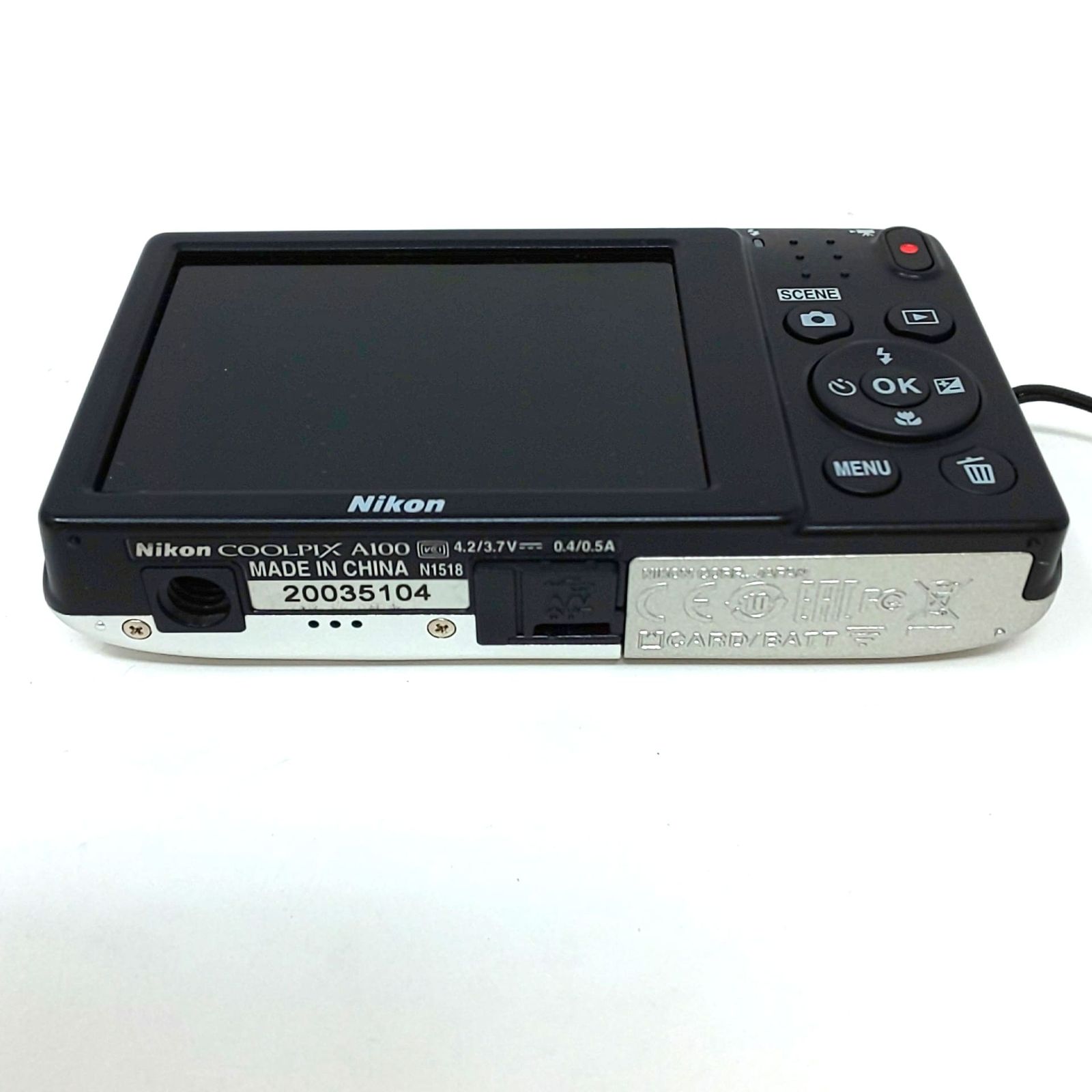 431C-05 Nikon COOLPIX A100 コンパクトデジタルカメラ シルバー 充電