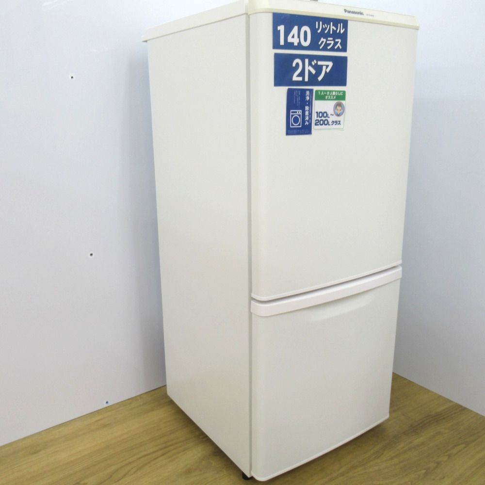 パナソニック 2ドア冷凍冷蔵庫 NR-B14BW-W 138L 2019年製
