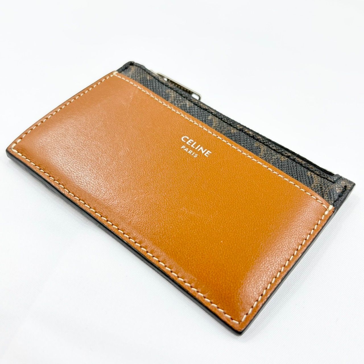 【極美品】セリーヌ トリオンフ カードケース マカダム柄 美品!!1点限り!!】 CELINE セリーヌ トリオンフ フラグメントケース