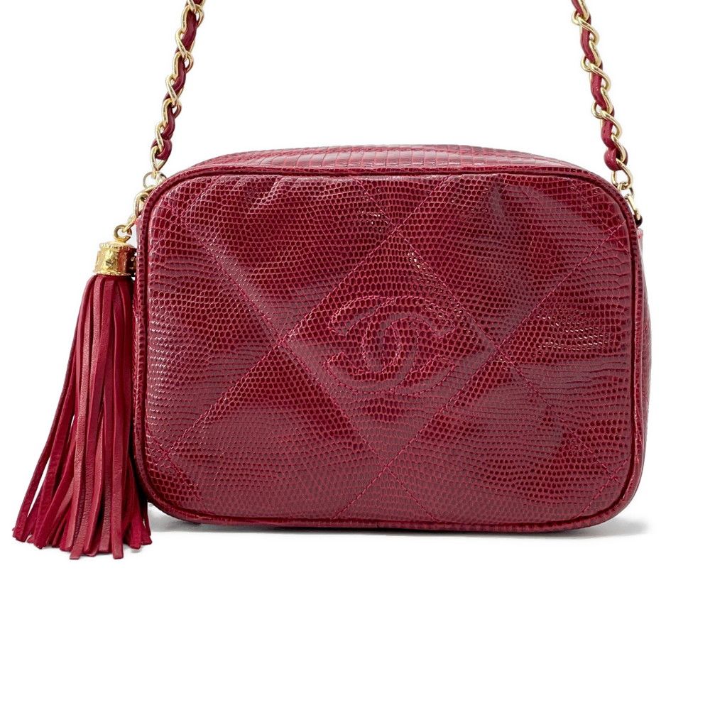 CHANEL シャネル リザード フリンジ チェーン ショルダー バッグ 楽天市場】シャネル CHANEL リザード フリンジ チェーン