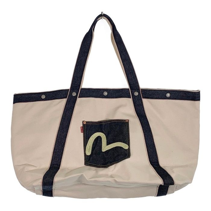EVISU エヴィス デニムバッグ EVISE エヴィスジーンズ デニムボストンバッグ - メルカリ