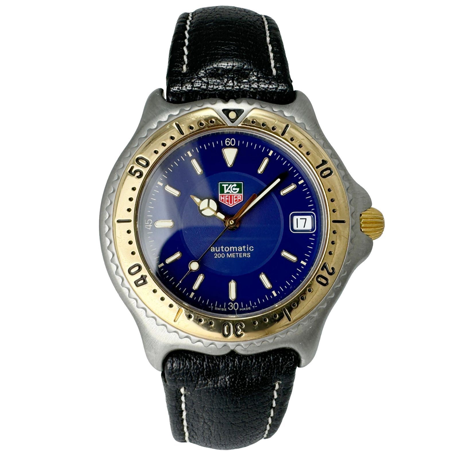 タグホイヤー TAG HEUER プロフェッショナル200M セルシリーズ WI2151-K0 メンズ腕時計 自動巻き ブルー文字盤 18KYGベゼル