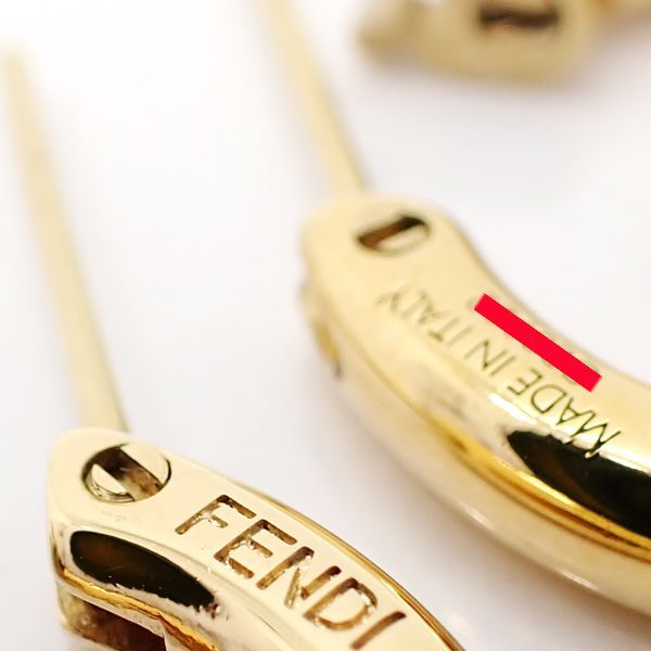 FENDI エフイズフェンディ 8AG745 ピアス GP ゴールドカラー FisFENDI