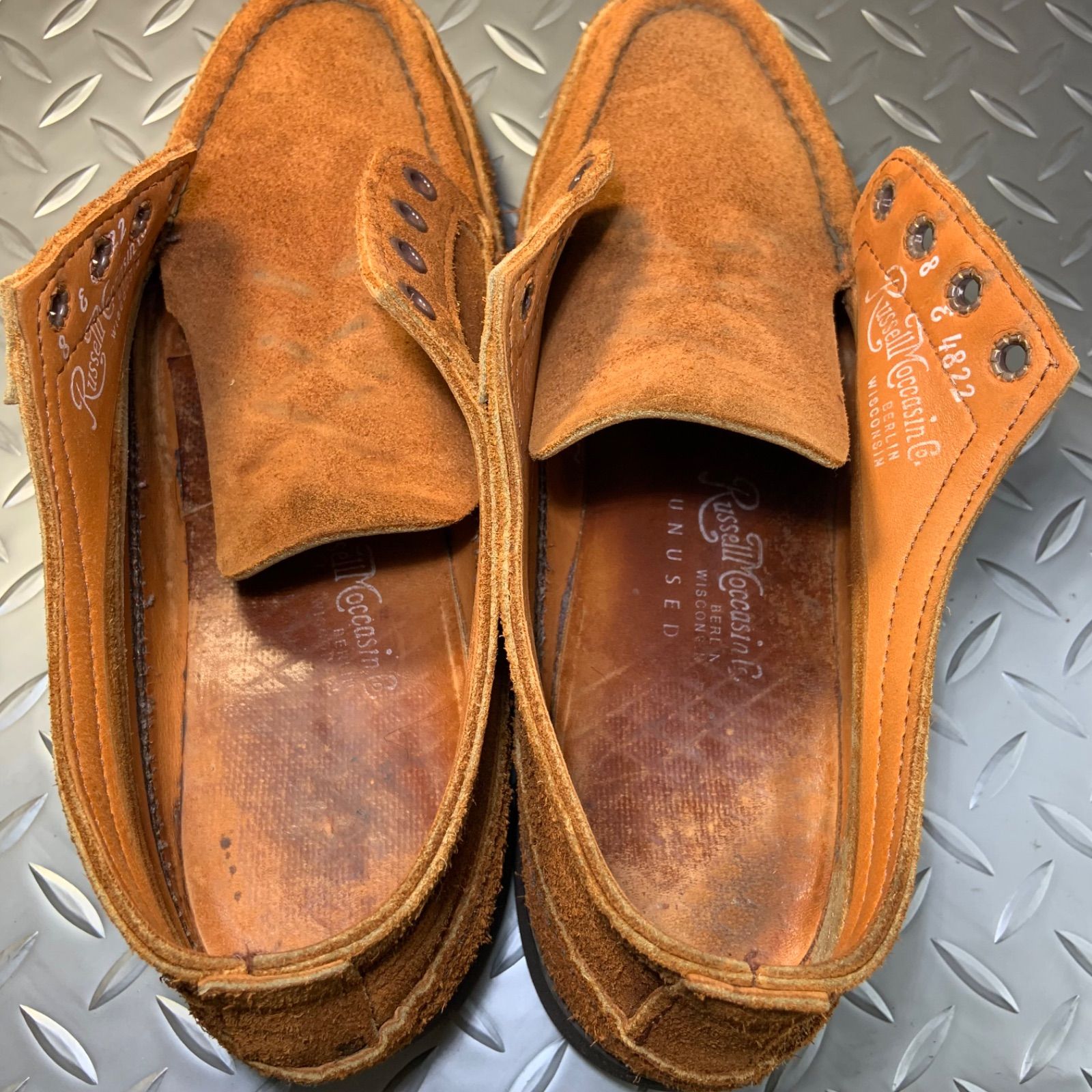 ☆UNUSED × Russell Moccasin HURON MOCCASIN US8E JP26cm アン
