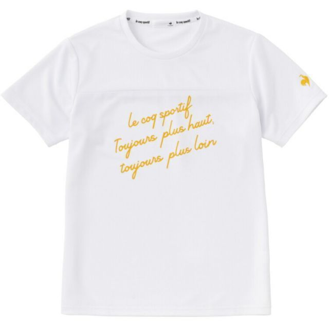 le coq sportif ルコック EXcDRY D-Tec半袖Tシャツ ホワイト O QMWVJA05 WH | スポーツ スポーツ用品 レディース 女性 トップス 高速速乾性 ドライ性能 高速ドライ 速乾 半袖Tシャツ 半袖 シャツ ジョギン