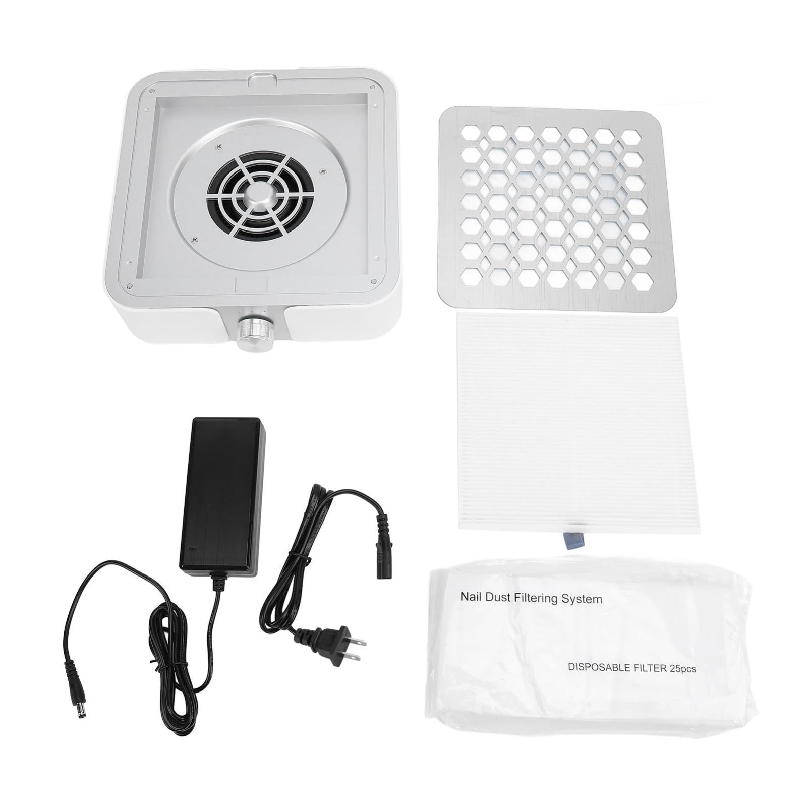 60WハイパワーABSネイルダスト吸引 4500RPMブラシレスモーター正確な濾過ネイル掃除機