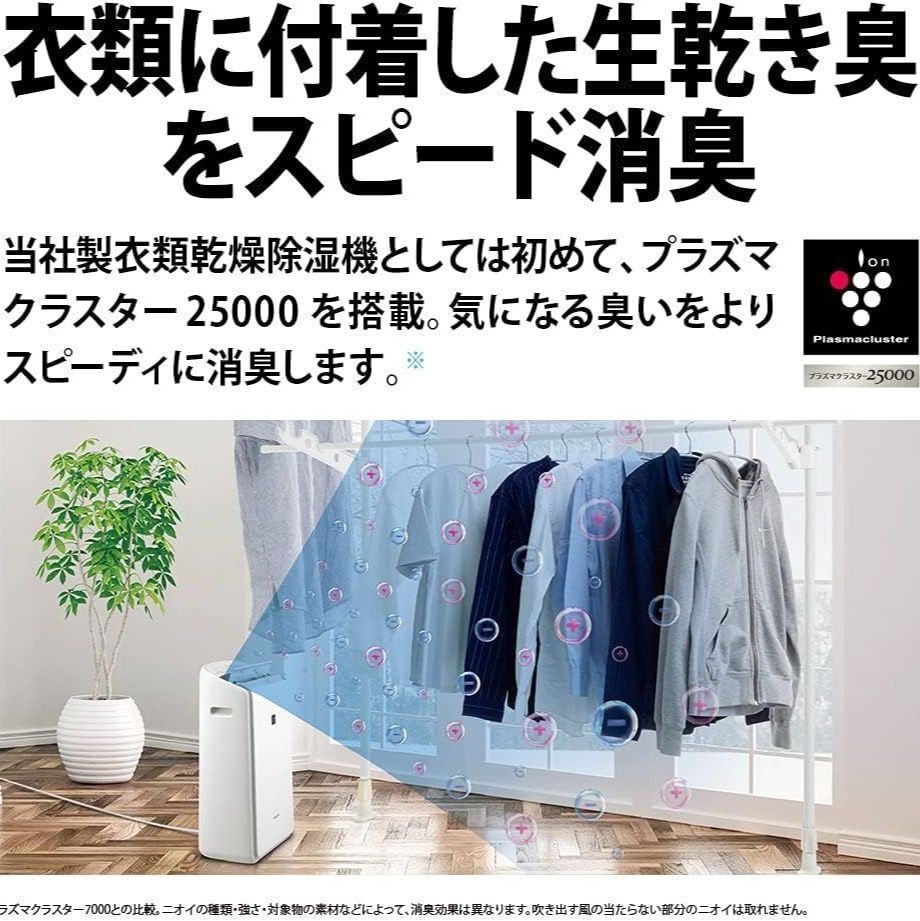 プラズマクラスター搭載 衣類乾燥除湿器