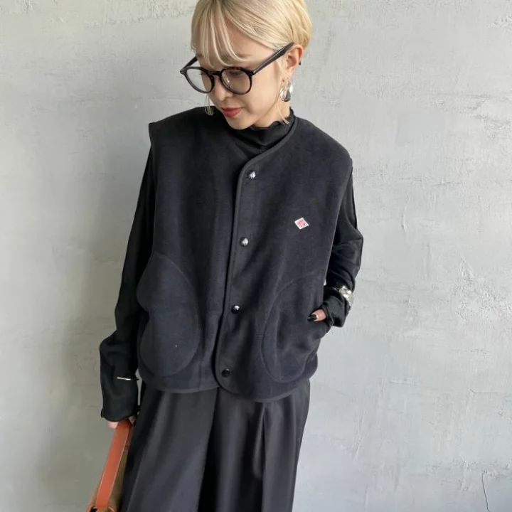 DANTON | フリース カラーレスベスト WOMEN - メルカリ