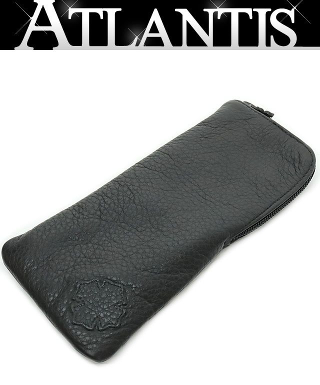 クロムハーツ　CHROME HEARTS　レザー　メガネケース CHROME HEARTS クロムハーツ レザーアイウェアケース サングラス