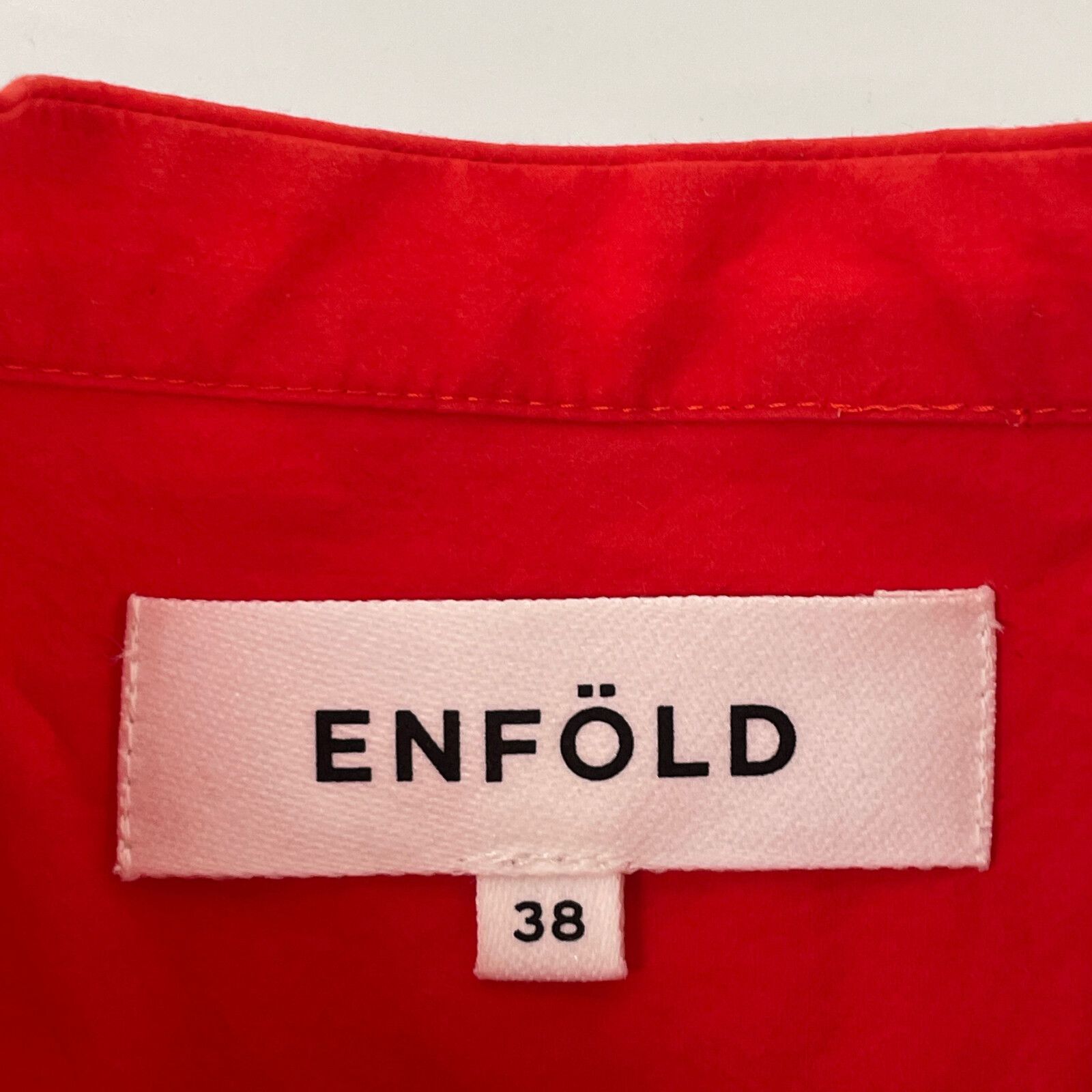 ENFOLD エンフォルド 24SS 300HS230-1570 ﾚｯﾄﾞ ｺｯﾄﾝ WAVE-HEM