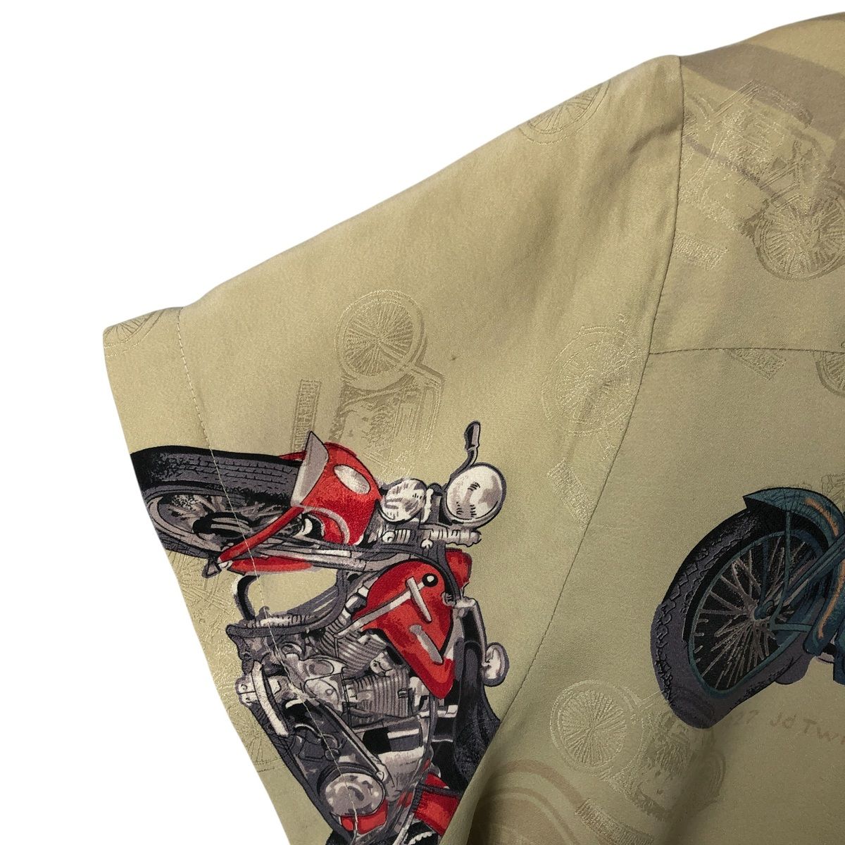 Harley Davidson - 古着 ハーレーダビッドソン Harley-Davidson 総柄 オープンカラー シルク ハワイアンアロハシャツ ボックスシャツ レディースM相当 /eaa565215 古着 ハーレーダビッドソン Harley-Davidson 総柄 オープン