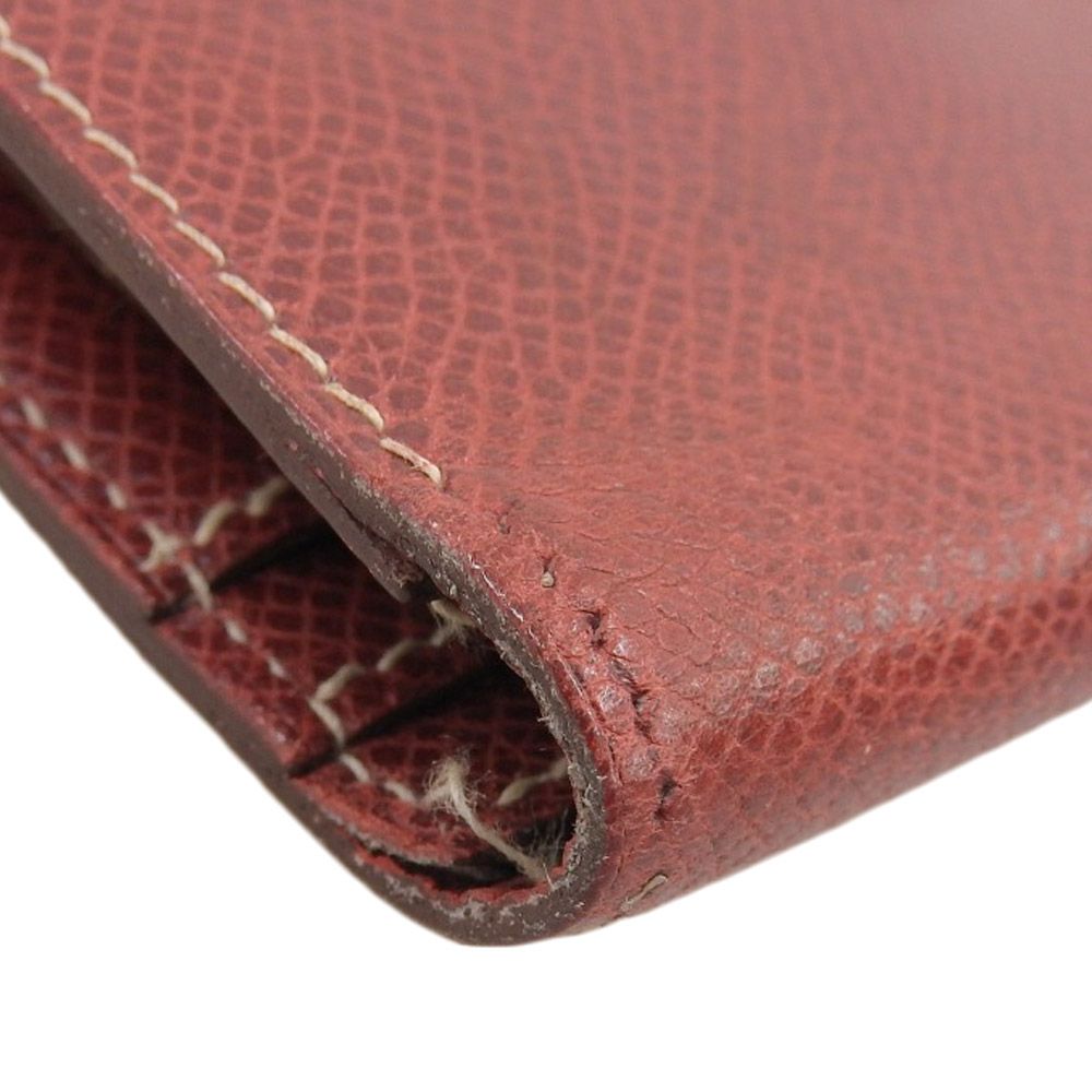 本物保証】 エルメス HERMES ベアン □E刻印 二つ折り長財布 
