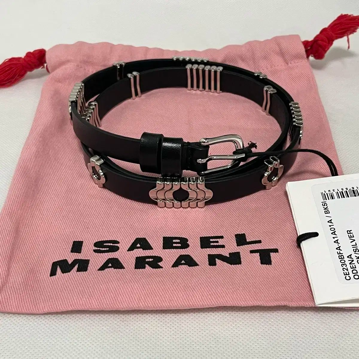 75 Isabel Marant イサベル マラン ODENA オデナ ベルト|ブラック