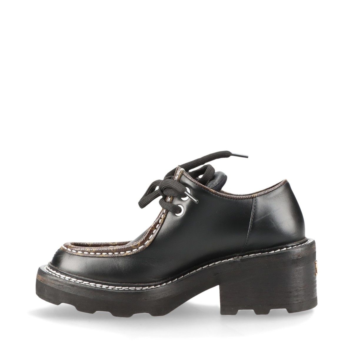 LVボブールラインレザー