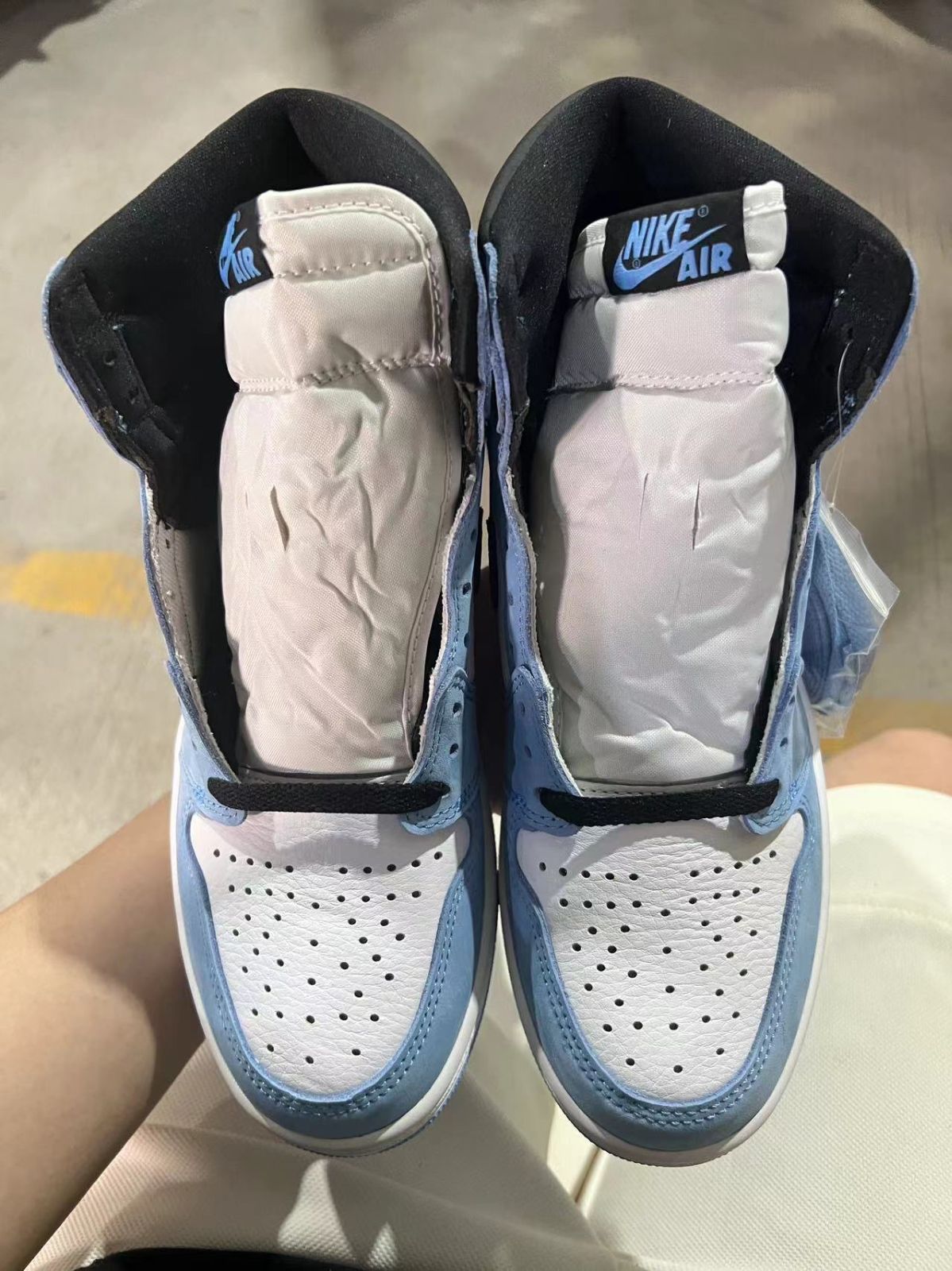 Nike GS Air Jordan 1 Retro High OG University Blue UNC Toe ナイキ GS エアジョーダン1 レトロ ハイ OG ユニバーシティブルー UNC