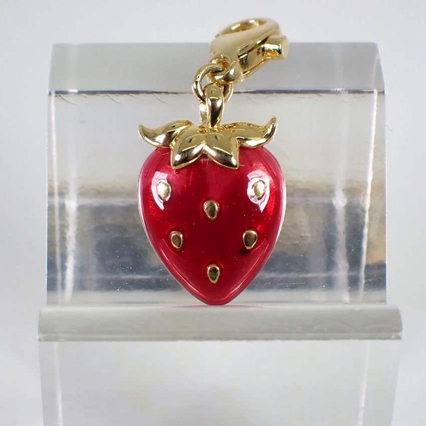 タサキ K18YG ストロベリー チャーム[g259-64］ 【公式通販】