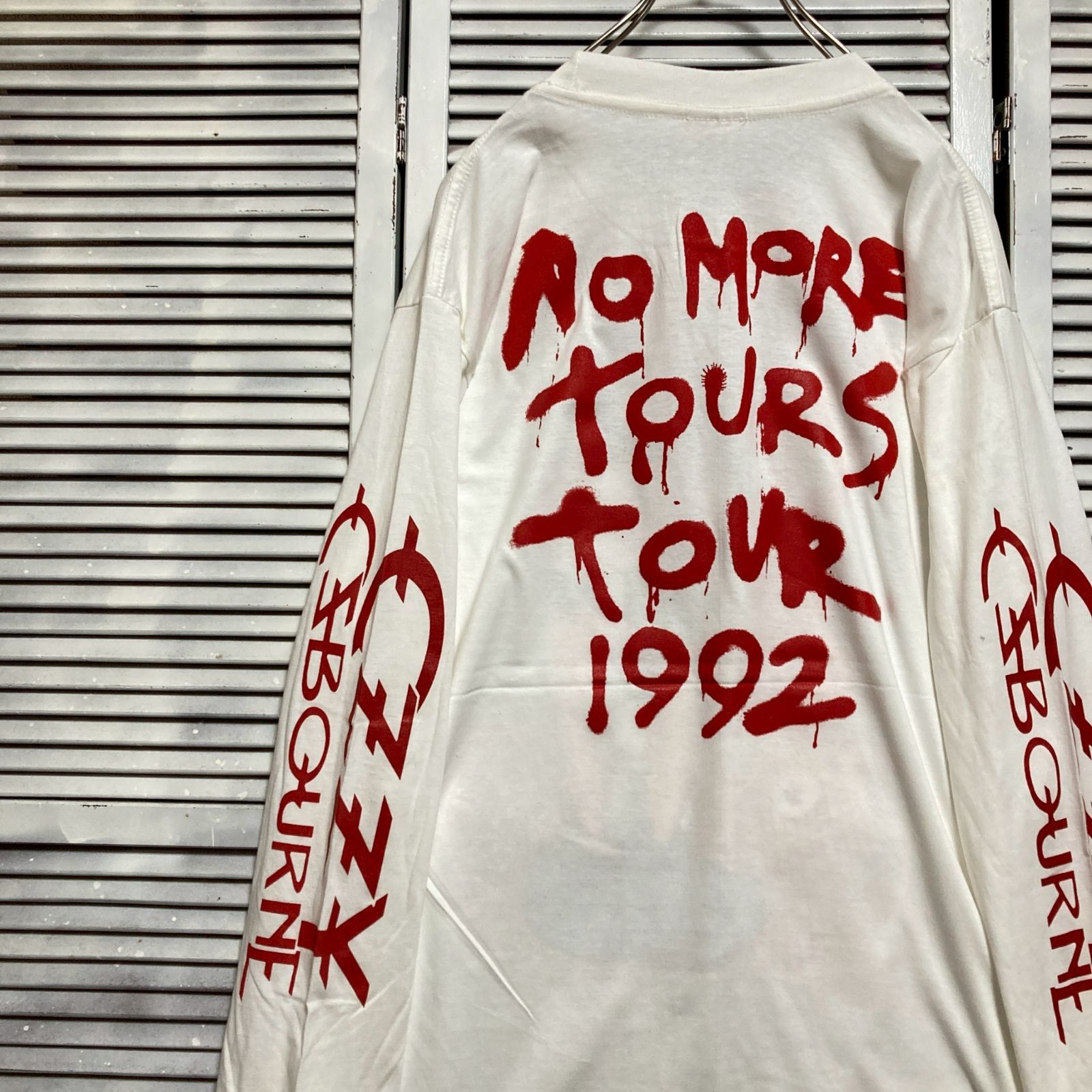 BKGK バンド Tシャツ 長袖 ロンT ビンテージ 古着 USA製 白 オジー 