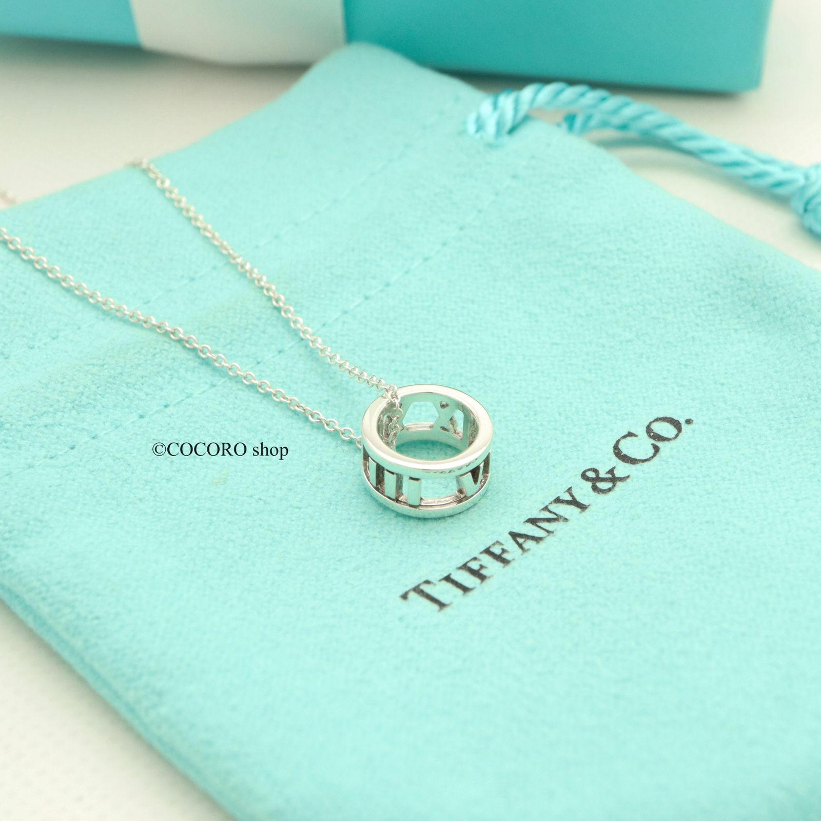美品】ティファニー TIFFANY&Co. アトラス オープン リング ネックレス 