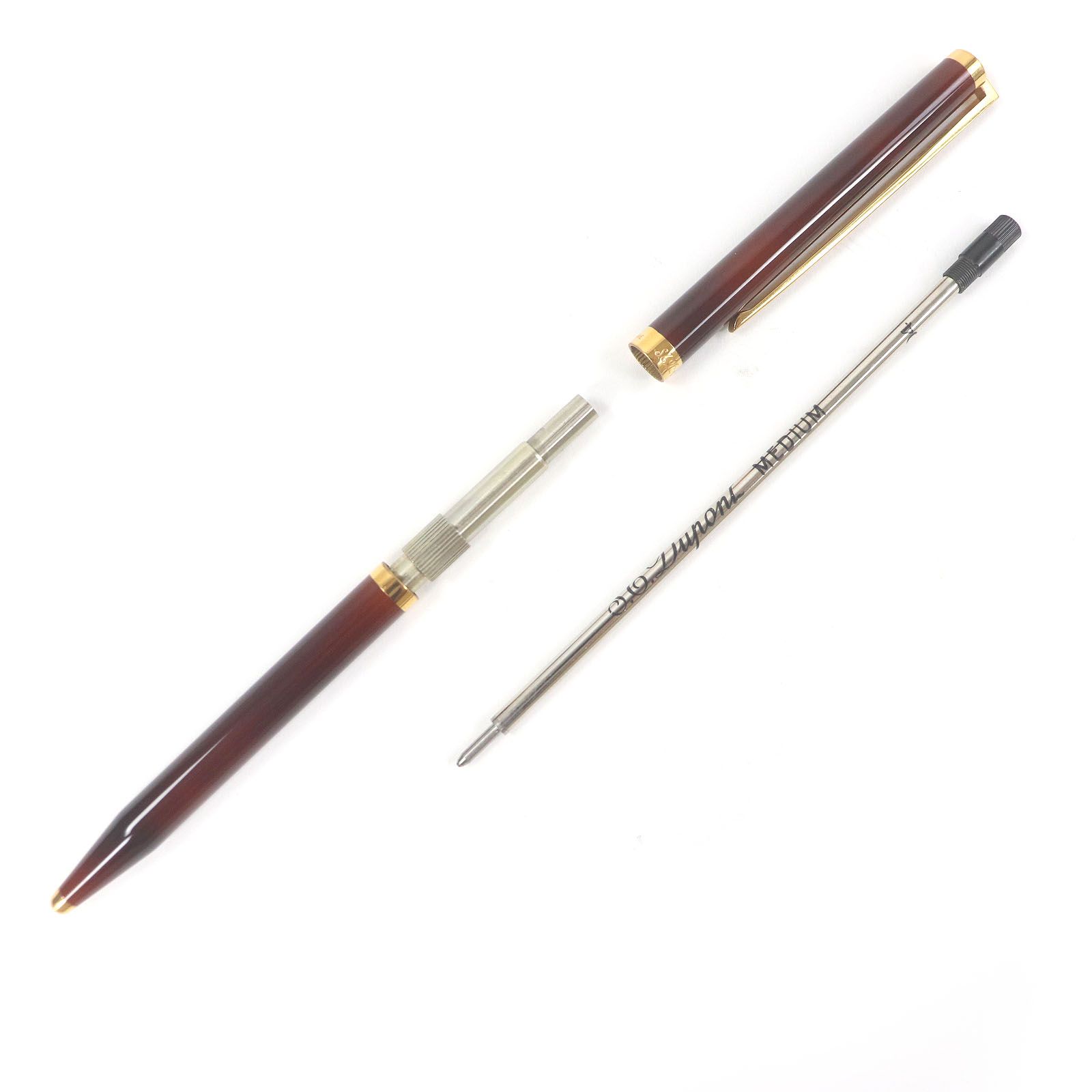 極美品□Dupont デュポン モンパルナス M-2 ツイスト式 マーブル柄