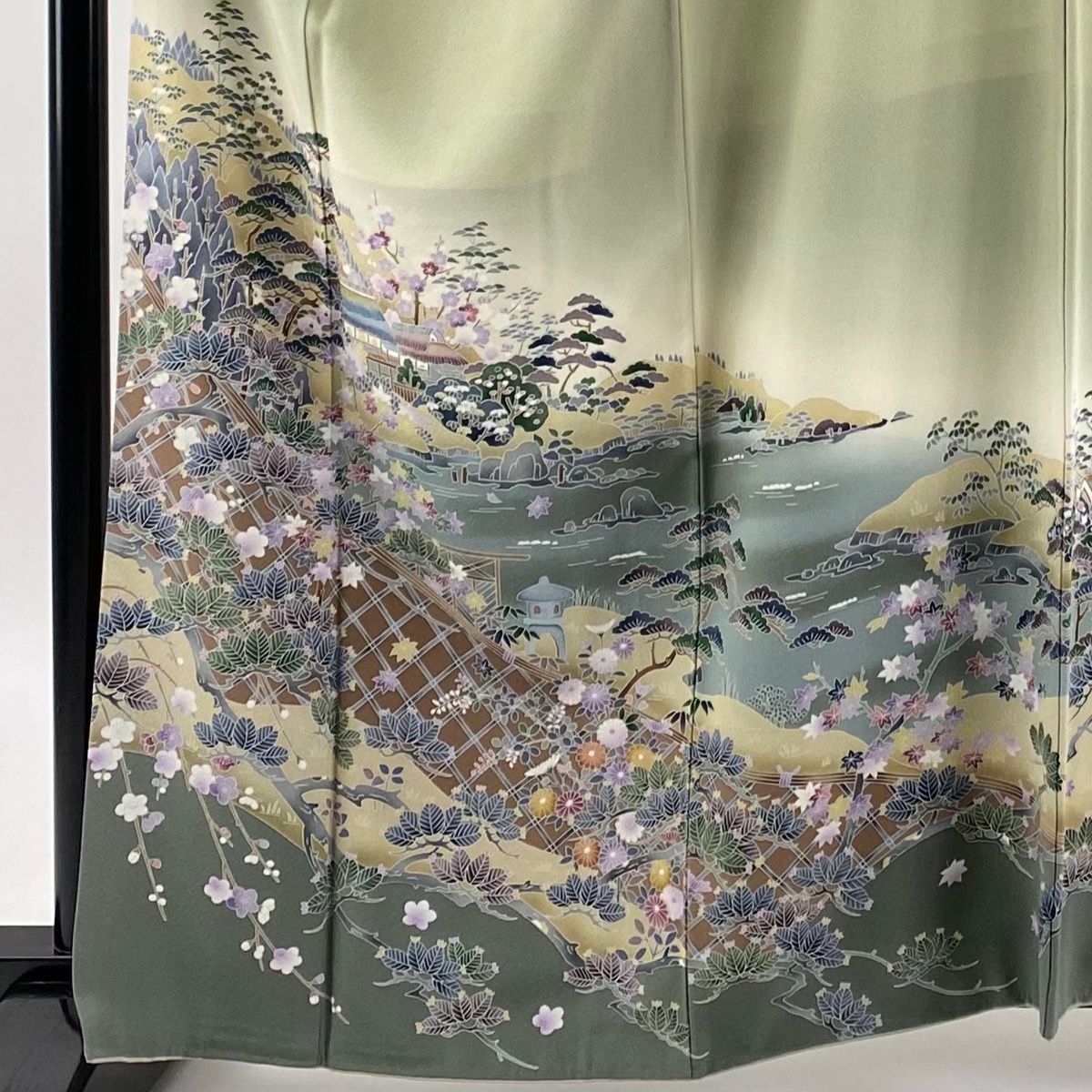 大放出セール】 色留袖 身丈163cm 【中古】 一つ紋 秀品 正絹 薄