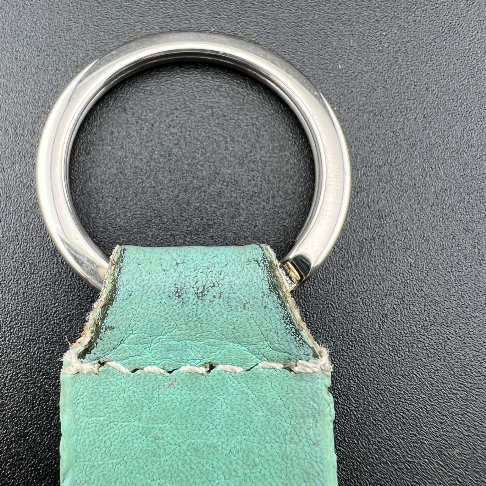 Tiffany&Co. ティファニー キーホルダー キーリング レザー プレート
