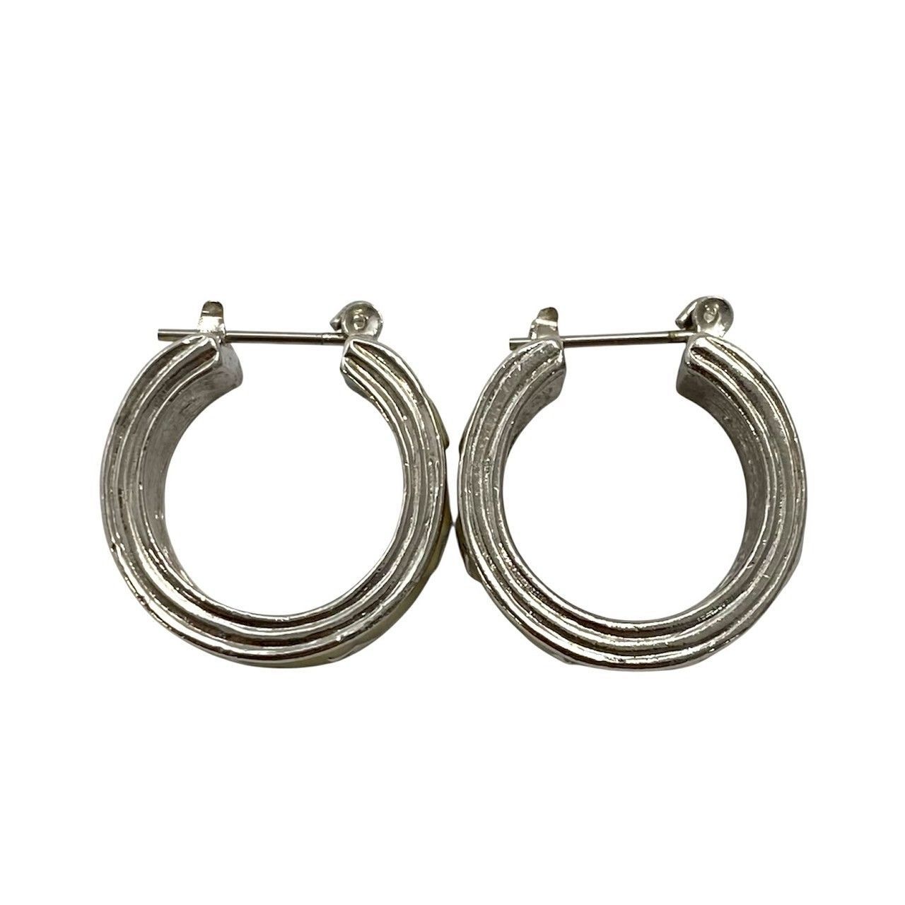 GIVENCHY シルバーフープピアス GIVENCHY シルバーフープピアス