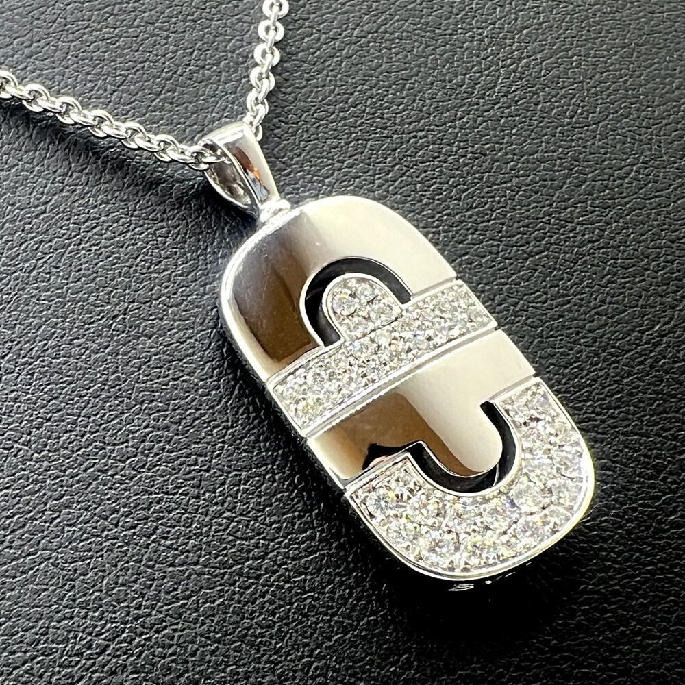 【BVLGARI】パレンテシ ペンダントネックレス 18K BVLGARI ブルガリ パレンテシ ネックレス K18WG 14.8g