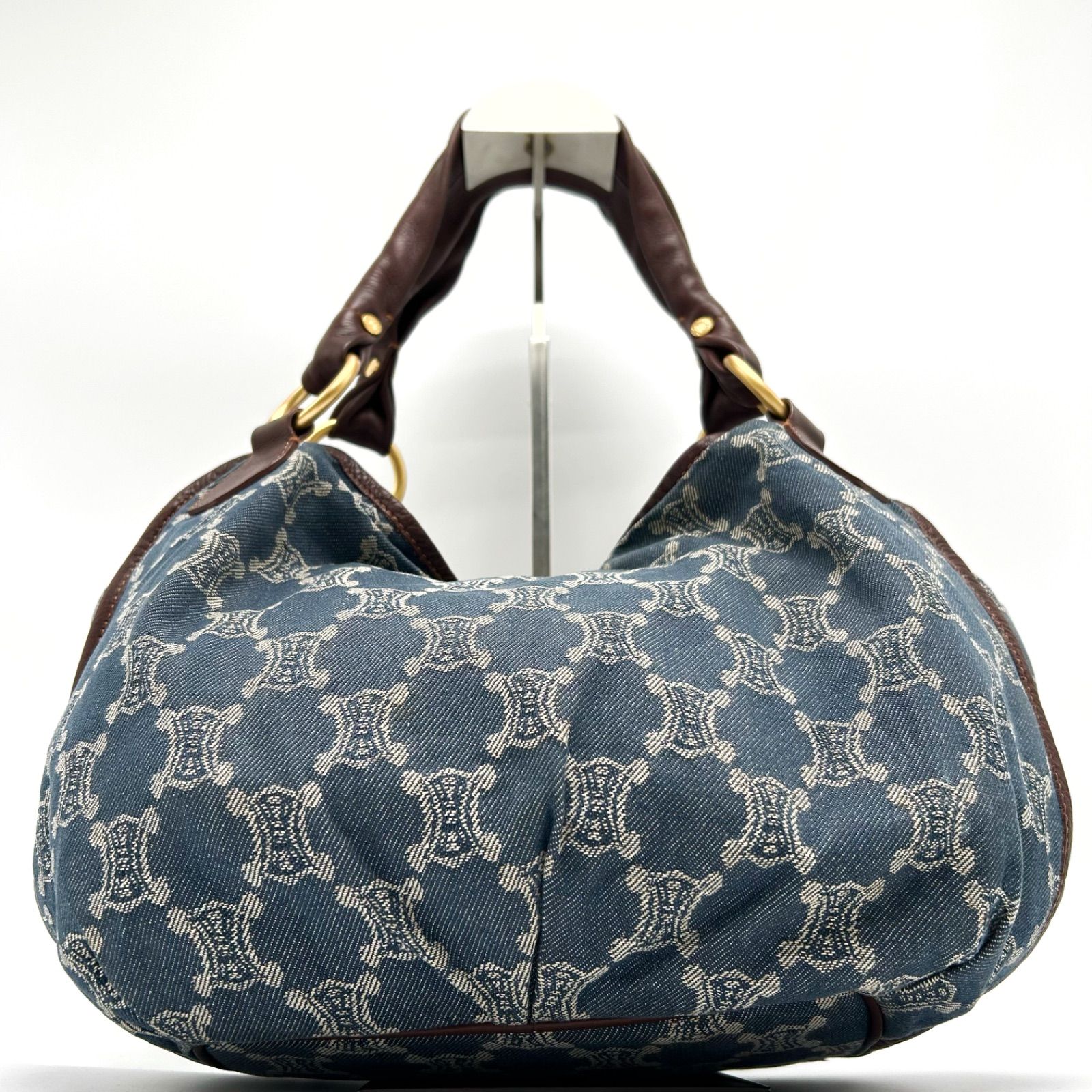 CELINE パリマカダム トートバッグ ショルダーバッグ トリオンフ デニム CELINE CELINE/セリーヌ マカダム柄 トートバッグ デニム/レザー