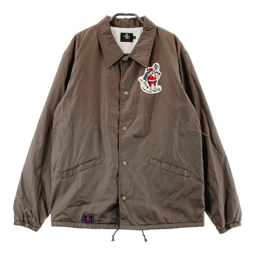 ☆新品☆ ラフアンドスウェル コーチジャケット Lサイズ サイズ：L ROUGH&SWELL ラフアンドスウェル コーチジャケット ブラウン