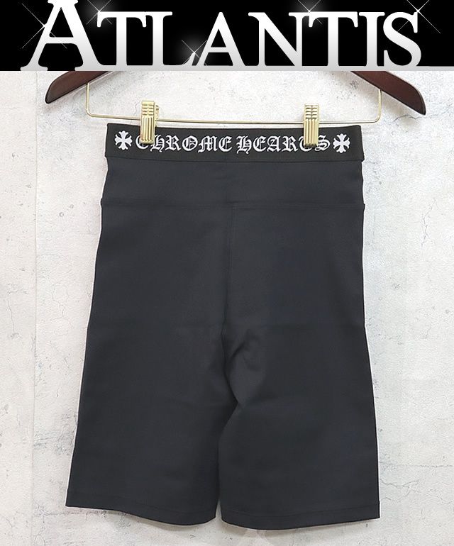 CHROME HEARTS 銀座店 クロムハーツ レディース ヨガウェア ハーフパンツ size S 黒 98733