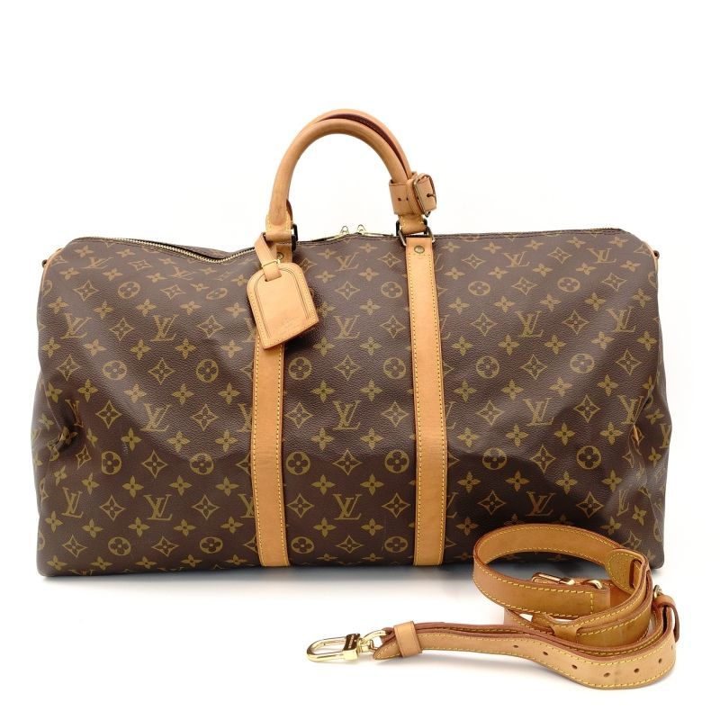 ルイヴィトン LOUIS VUITTON モノグラム キーポル 55 ボストンバッグ バンドリエール 旅行用 7-8-708