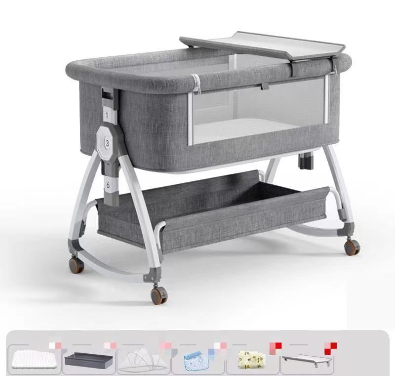 添い寝 ベビーベッド ミニ 持ち運び 折りたたみ 6段階調節 新生児 0ヶ 月?24ヶ月 ゆりかご 蚊帳 付き 出産祝い STEELWINDOWSANDDOORS_COM