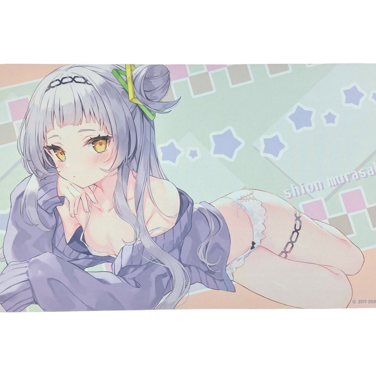▽▽ ホロライブ 紫咲シオン 活動2周年記念 プレイマット